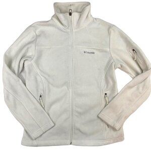 Columbia Fast Trek II Fleece Trail Jacket Full Zip Sea Salt White Womens M